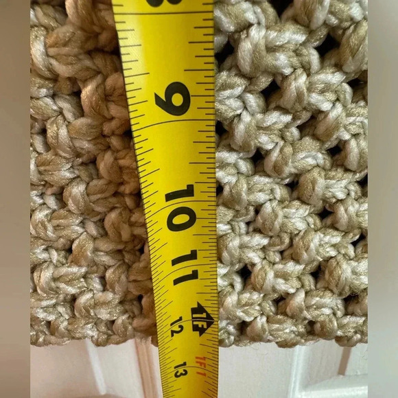 Vintage Handmade Macramé Purse Wooden Handles 70’s 80’s Hippy Kitschy Bohemian - Picture 7 of 13